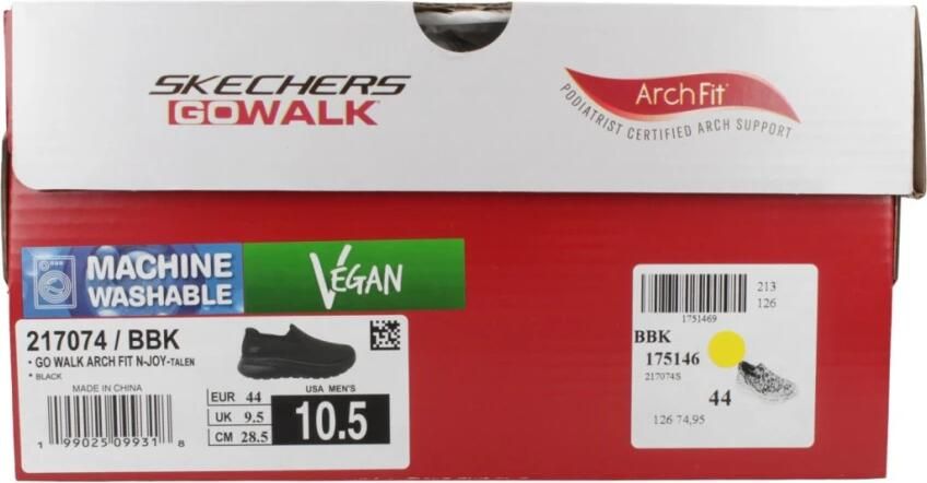 Skechers Go Walk Arch Fit N-joy Talen Schoenen Zonder Veters Zwart Man - Foto 8