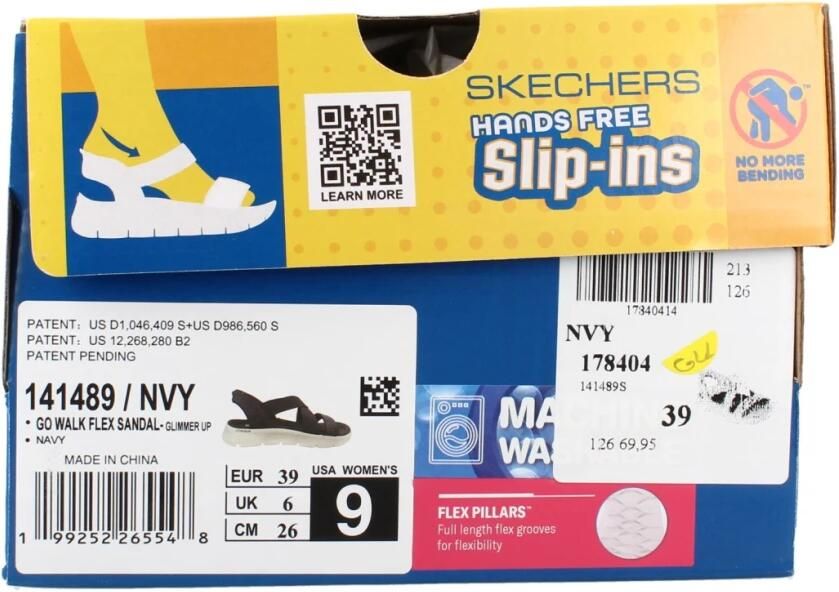 SKECHERS Sandaal ' Slip-Ins: Go Walk Flex Sandal Glimmer Up' donkerblauw - Foto 6
