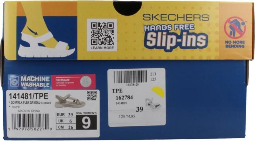 Skechers Sandalen GO WALK FLEX SANDAL-ILLUMINATE sandalette trekking sandaal met gogo mat voetbed - Foto 4