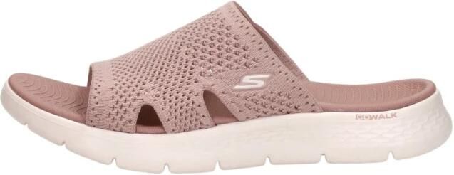 Skechers Slippers GO WALK FLEX SANDAL-ELATION sleehak zomerschoen slippers met goga mat voetbed