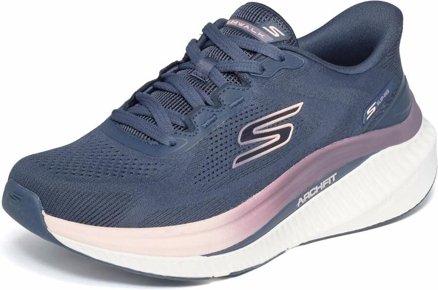 Skechers GO WALK MAX CUSHIONING ARCH FIT ARIA 125593-NVY Dames Sneakers Donkerblauw