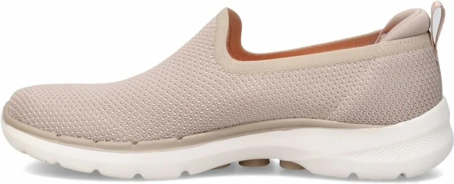 Skechers Go Walk 6 Clear Virtue 124505-NAT Vrouwen Beige Sneakers Sportschoenen - Foto 6