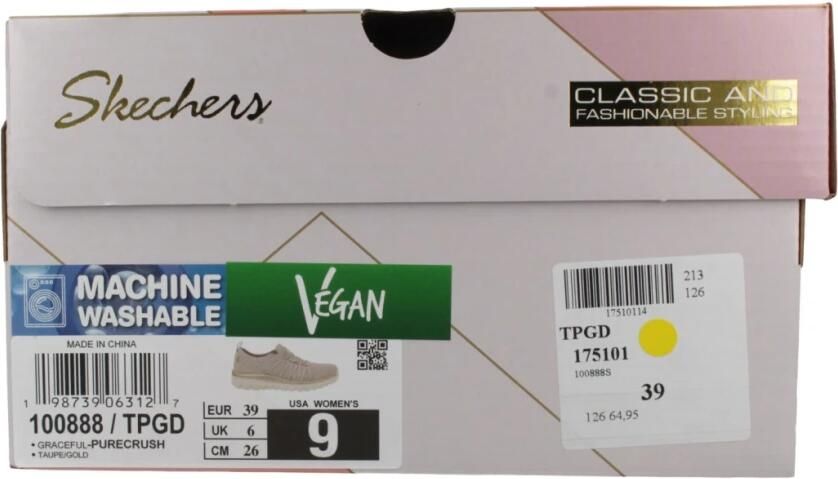 Skechers Slip-on sneakers GRACEFUL-PURECRUSH Vrijetijdsschoen met elastische instap - Foto 10