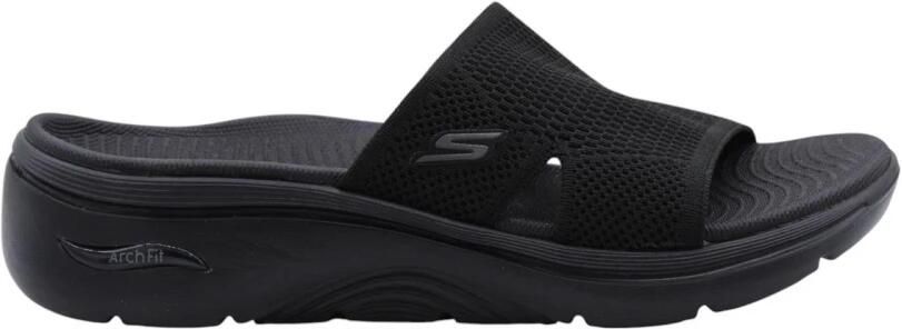 Skechers Go Walk Arch Fit 2.0 Zandal Dames Sandalen Zwart