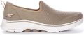 Skechers Go Walk 7 Slip On Instappers beige Sneakers Dames - Bruin