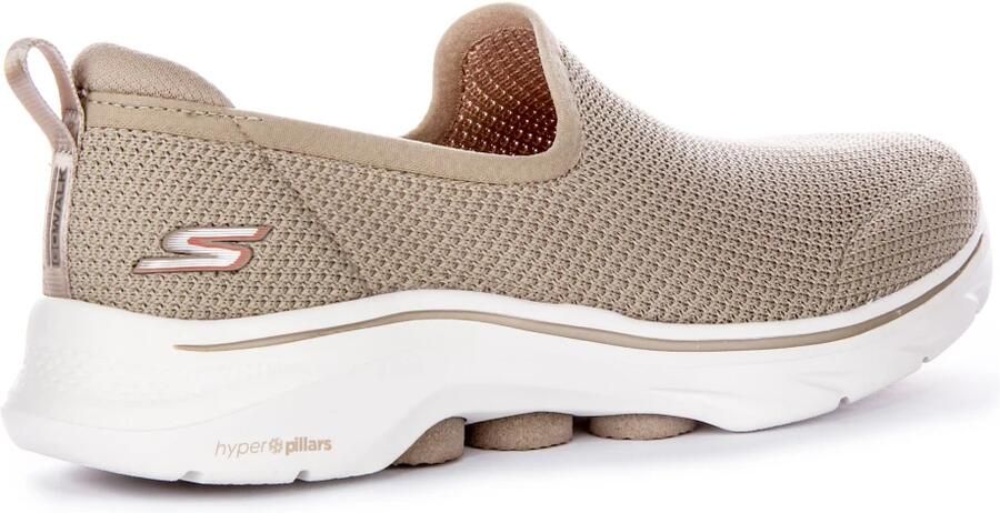 Skechers Go Walk 7 Slip On Instappers beige Sneakers Dames - Foto 7