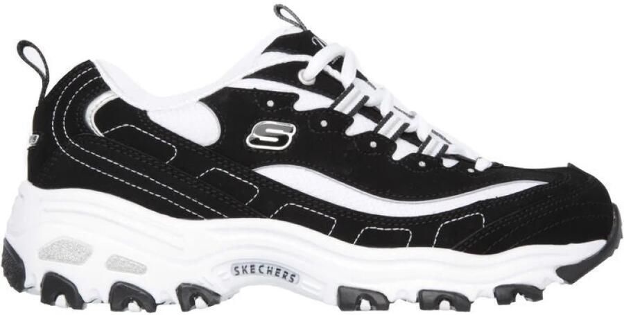Skechers D'Lites Devoted Fan 13154-BKRG Vrouwen Zwart Sneakers Sportschoenen - Foto 3