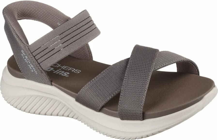 SKECHERS Sandaal 'Sandalette Damen 119975 DKTP Kunststoff (Synthetik) in braun' bruin