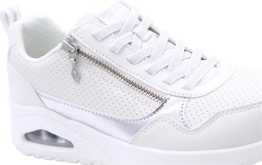 Skechers damesschoenen UNO Metallic Sliders veterschoen 177873 WHT wit - Foto 3