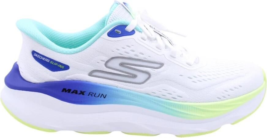 Skechers Max Run Hands free Slip ins dames sneaker Wit multi