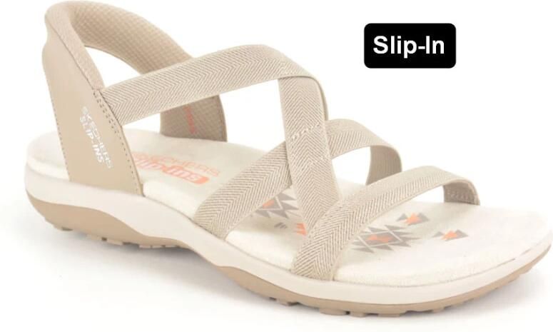 Skechers Lycra Sand.+banden Slip-in