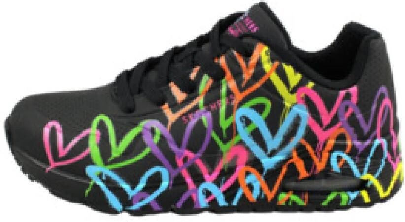 Skechers Sneakers UNO HIGHLIGHT LOVE vrijetijdsschoen lage schoen veterschoen met hartjes-print - Foto 19