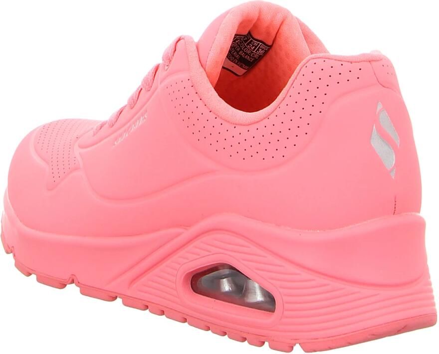 Skechers Sneakers met sleehak Uno Stand on Air vrijetijdsschoen lage schoen veterschoen met fijne perforatie - Foto 7