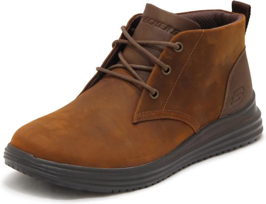 Skechers Proven Yermo 204670-CDB Mannen Bruin Laarsjes