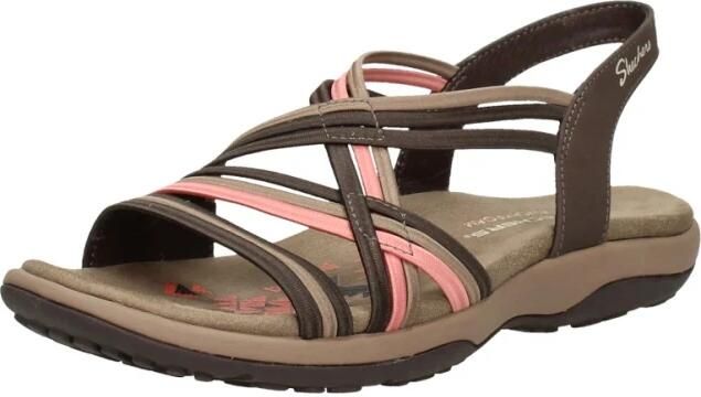 Skechers Reggae Slim Simply Stretch Sandalen Plat donkerbruin - Foto 5