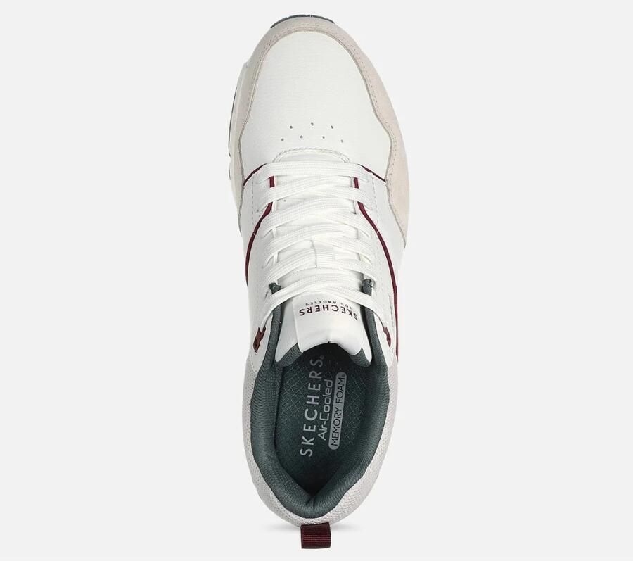 SKECHERS Sneakers laag 'Uno Retro One' greige groen donkerrood wit - Foto 10