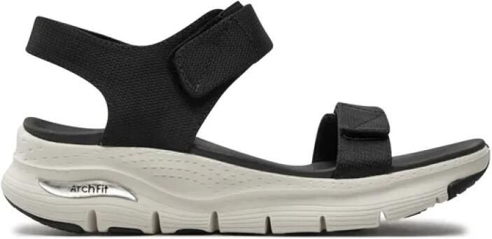Skechers Comfortabele Arch Fit Sandalen voor Reizen Black Dames