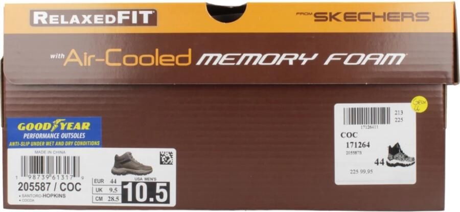 Skechers Santoro Hopkins Veterschoenen Hoog Donkerbruin - Foto 14