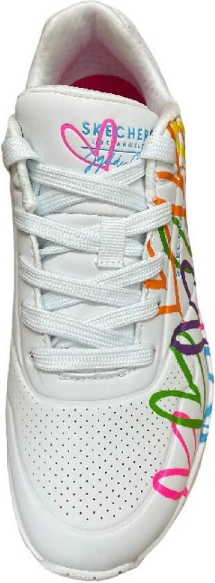 Skechers Sneakers UNO HIGHLIGHT LOVE vrijetijdsschoen lage schoen veterschoen met hartjes-print - Foto 12