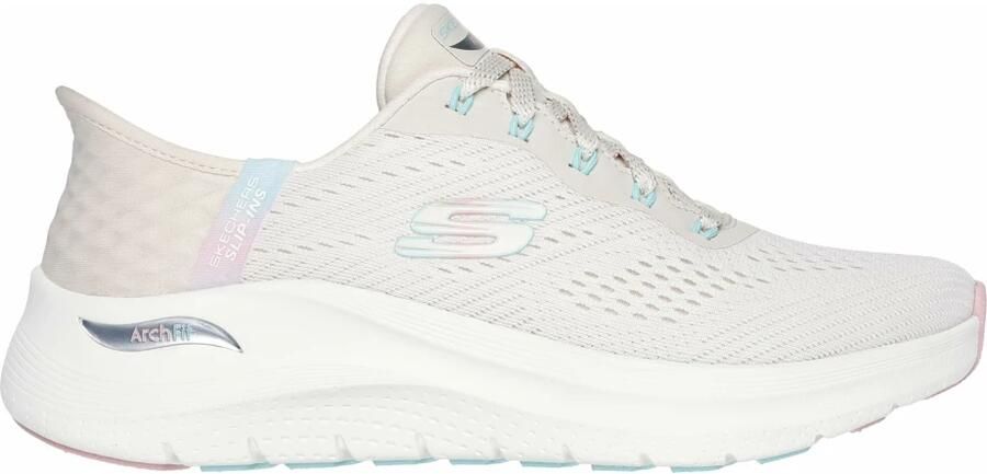 Skechers Slip-on sneakers ARCH FIT 2.0-EASY CHIC instapschoen vegan met elastische bungee veters - Foto 5