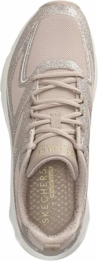Skechers Glit Airy Sneaker Taupe Glitter Multicolor Dames - Foto 4