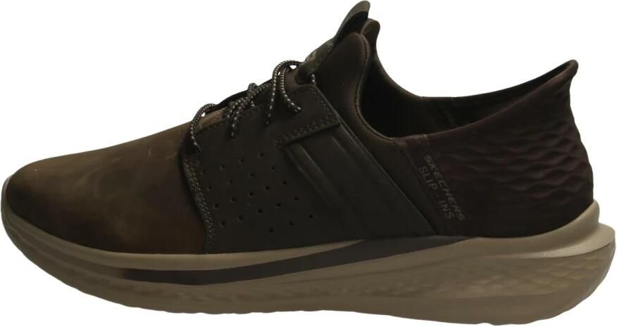 Skechers Slip-ins Relaxed Fit Parson Oswin Bruin Leer Slip-on Relaxed Fit Slippers - Foto 4