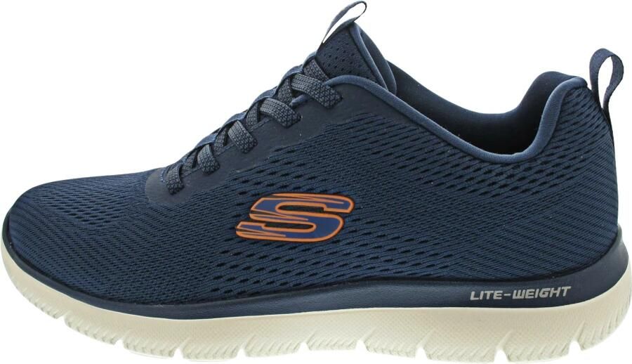 Skechers Heren Summits Eckler Slip-ins Sneakers 232963 NVOR Navy Orange - Foto 2