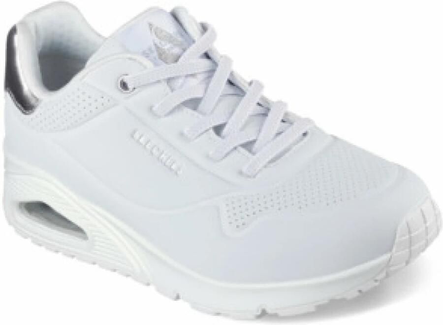 Skechers Slip-on sneakers UNO SHIMMER AWAY Slipper vrijetijdsschoen plateau sneaker met modieuze sleehak - Foto 4