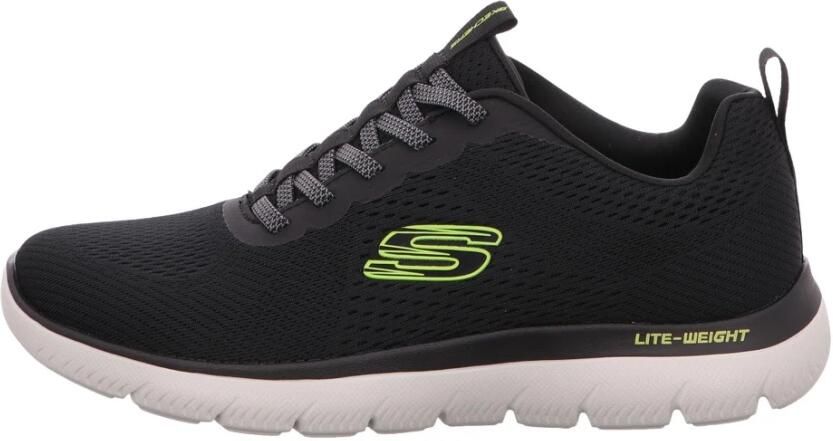 Skechers Heren Summits Eckler Slip-ins Sneakers 232963 BKLM Black Lime - Foto 3