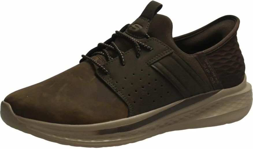 Skechers Slip-ins Relaxed Fit Parson Oswin Bruin Leer Slip-on Relaxed Fit Slippers - Foto 5
