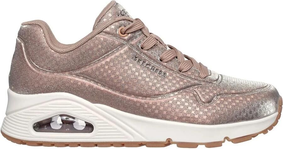 Skechers Dames Street UNO Disco Nite Sneakers 177162 RSGD Roségoud
