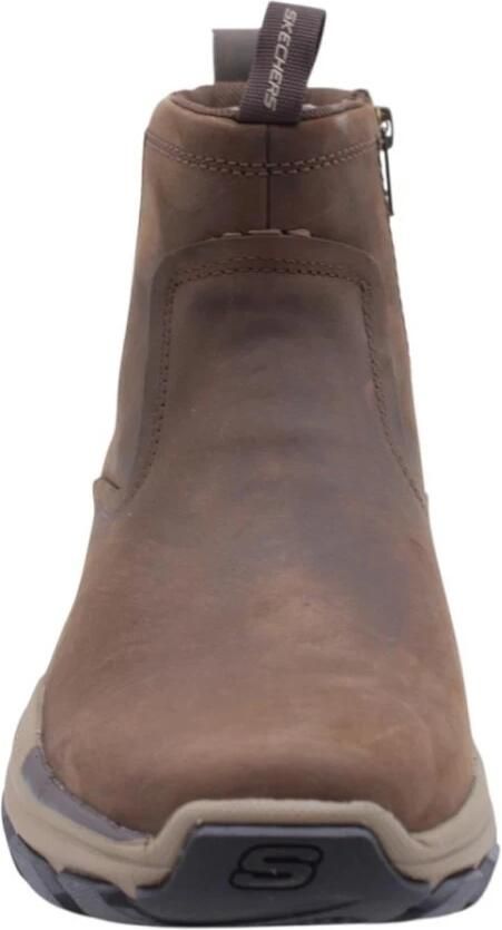 Skechers Relaxed Fit: Repected Evanston Enkellaarzen Donkerbruin