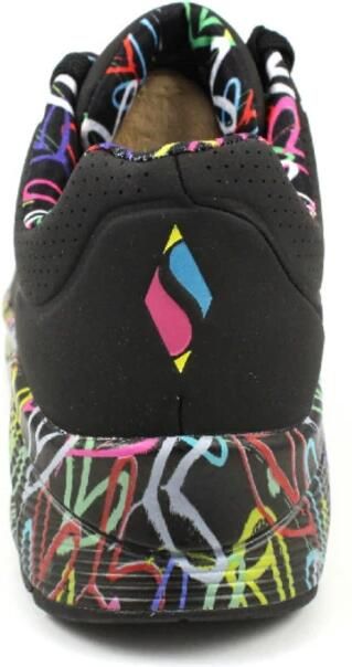 Skechers Sneakers met sleehak UNO-LOVING LOVE Vrijetijdsschoen lage schoen veterschoen met coole graffiti-print - Foto 6