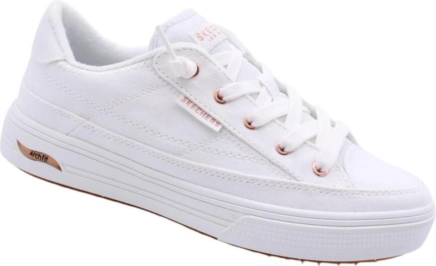 Skechers Comfortabele Witte Arch Fit Arcade Vegan Instapper White Dames - Foto 6