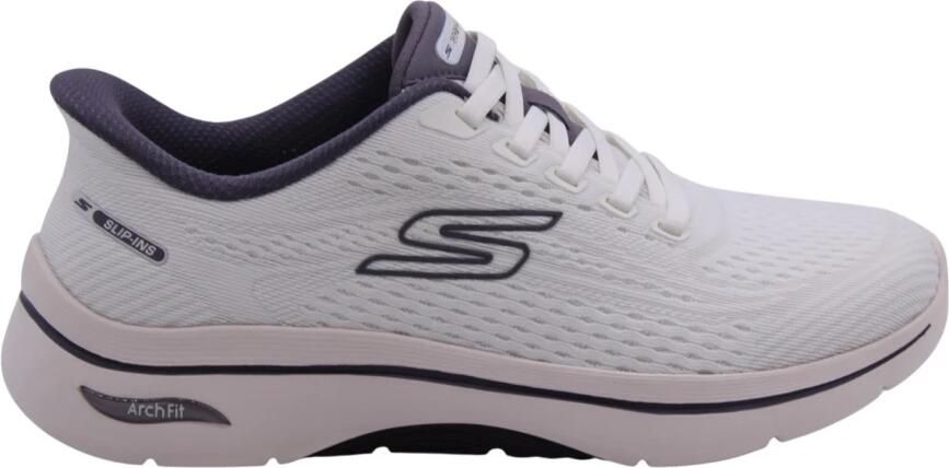 Skechers Hands-Free Slip-Ins Go Walk Arch Fit 2.0 Kathy 125342 WPR White Purple Machine Washable - Foto 2