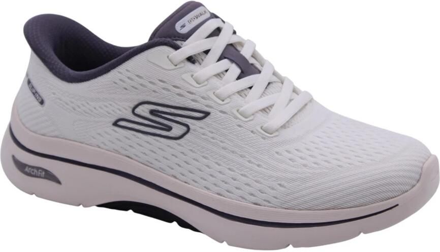 Skechers Hands-Free Slip-Ins Go Walk Arch Fit 2.0 Kathy 125342 WPR White Purple Machine Washable - Foto 8