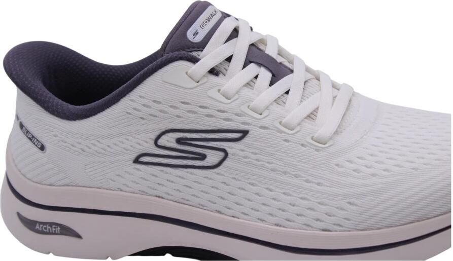Skechers Hands-Free Slip-Ins Go Walk Arch Fit 2.0 Kathy 125342 WPR White Purple Machine Washable - Foto 6