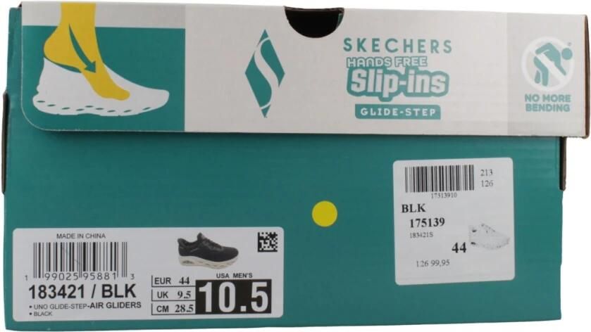 Skechers Hands Free Slip-In Uno Glide-step heren sneaker Zwart - Foto 5