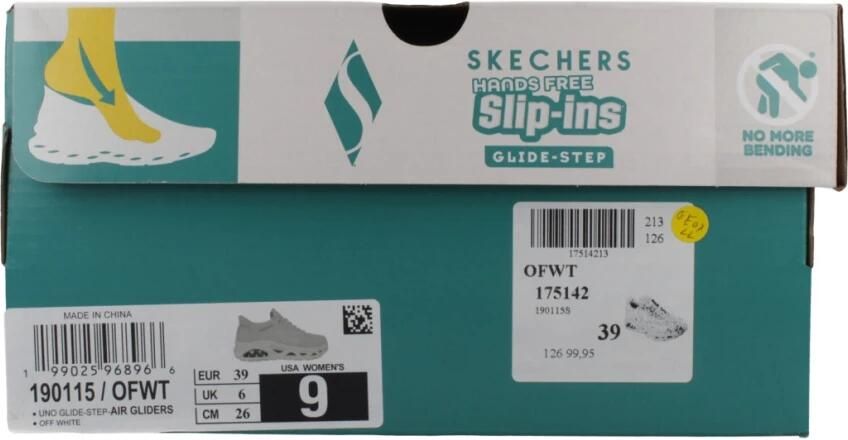 Skechers Hands Free Slip-Ins Uno Glide-Step dames instapper Off White - Foto 12