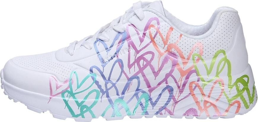 Skechers UNO LITE-METALLIC JOY Meisjes Sneakers Wit - Foto 2