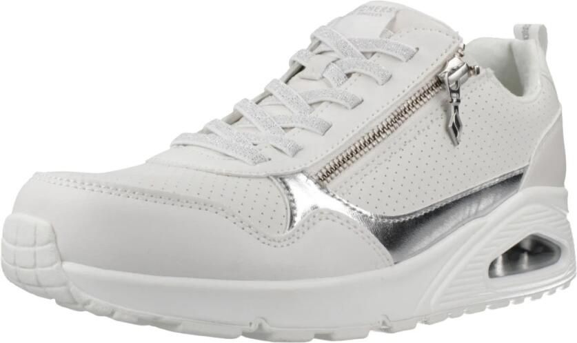 Skechers damesschoenen UNO Metallic Sliders veterschoen 177873 WHT wit - Foto 8
