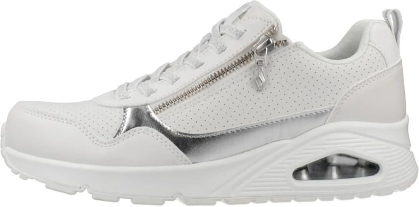 Skechers damesschoenen UNO Metallic Sliders veterschoen 177873 WHT wit - Foto 14