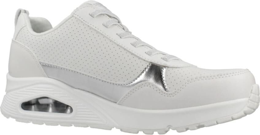Skechers damesschoenen UNO Metallic Sliders veterschoen 177873 WHT wit - Foto 13