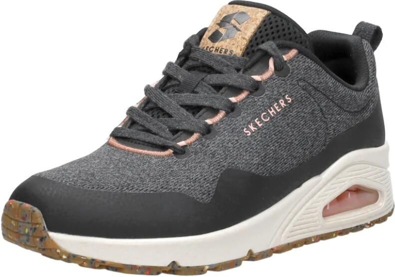 Skechers Uno Pla-Knit Sneakers Laag Zwart - Foto 4