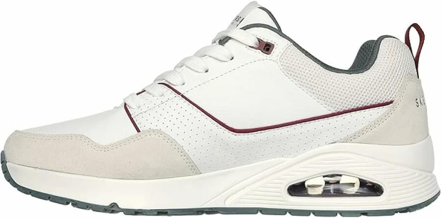SKECHERS Sneakers laag 'Uno Retro One' greige groen donkerrood wit - Foto 12