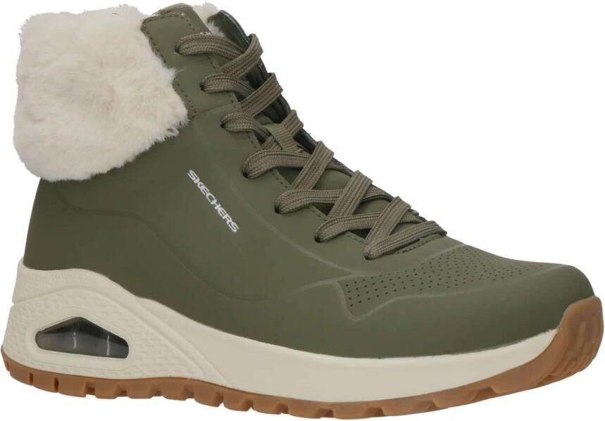 Skechers Uno Rugged Fall Air Dames Laarzen Olijfgroen - Foto 15