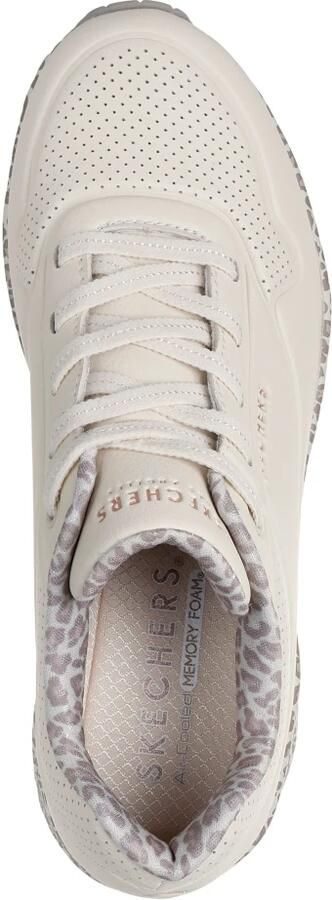 Skechers UNO SAFARI TIME Dames Sneakers Naturel Off-White Multi - Foto 15
