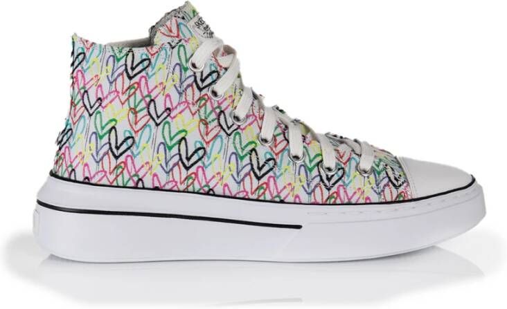 Skechers Sneakers CORDOVA CLASSIC-LOVE LETTERS met schattige hartjesprint vrijetijdsschoen lage schoen veterschoen
