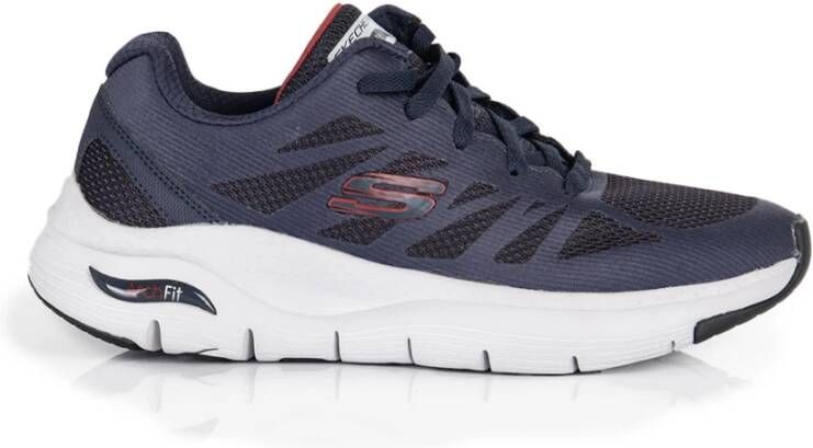 Skechers Arch Fit Charge Back Sneakers Heren Blauw