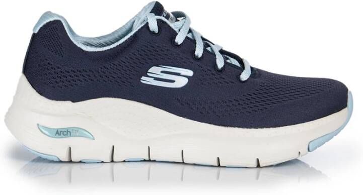 Skechers Arch Fit Big Appeal Dames Sneakers Navy Light Blue - Foto 2